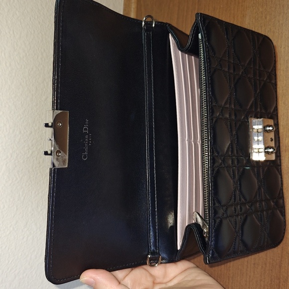 Miss Dior Black Quilted Bag with Silver Tone Hardware - Picture 9 of 16